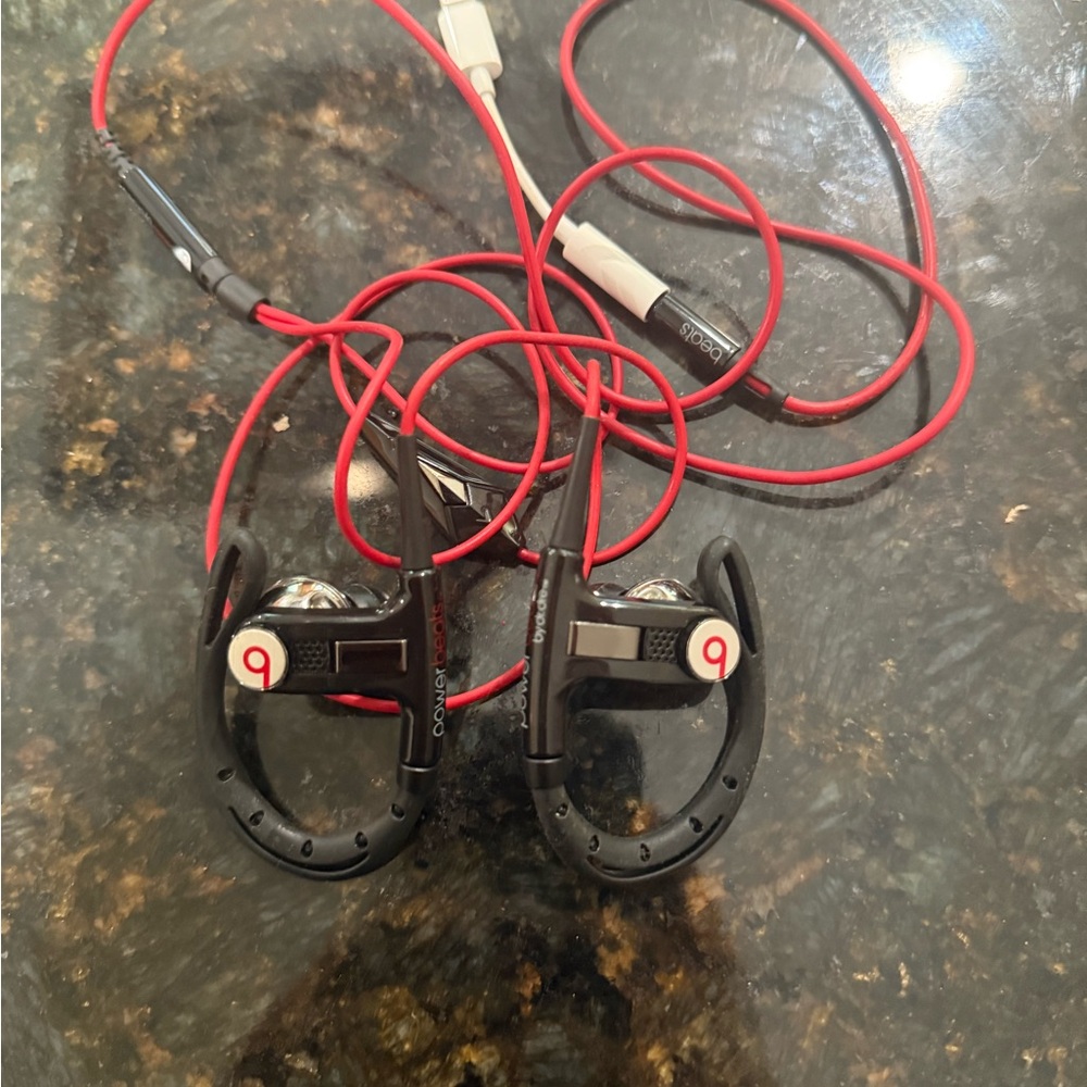 Beats by Dre Red and Black Headphones